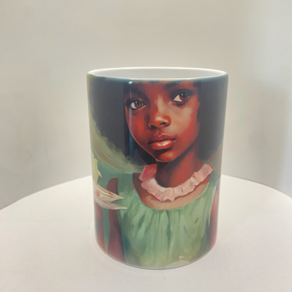 Young Girl Tea Party Ceramic Mug